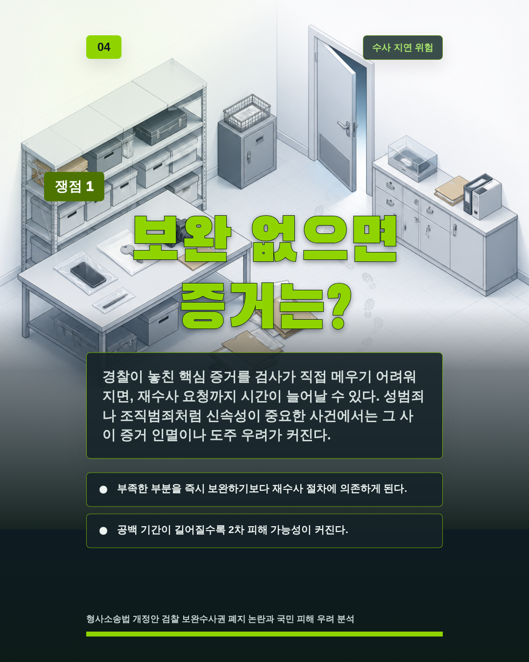 보완 없으면 증거는?