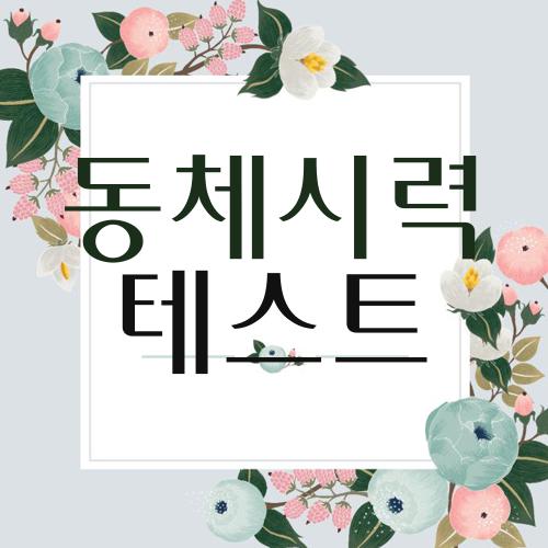 동체시력 테스트