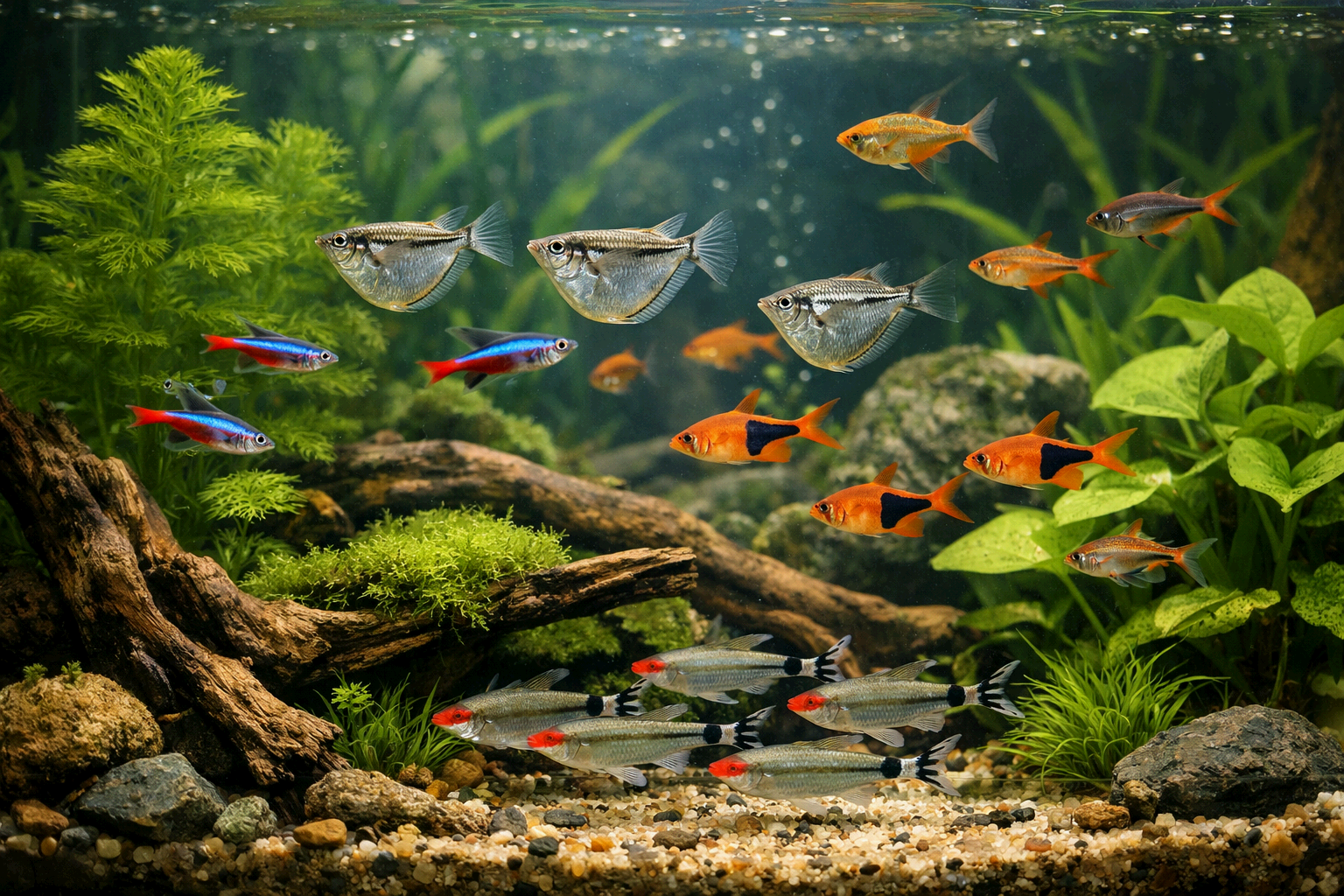 합사 수조에서 도끼고기와 함께 키우기 좋은 최고의 어종