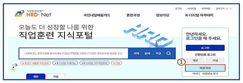 HRD-Net-회원가입-방법-안내하는-그림-1