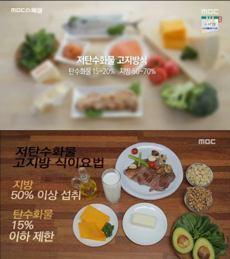 저탄수화물 고지방식 비율