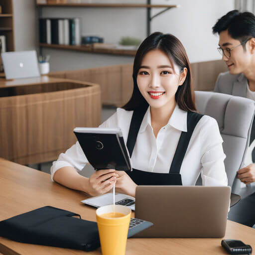 고용보험미적용자출산급여를받은프리랜서남녀가기뻐하고있다.