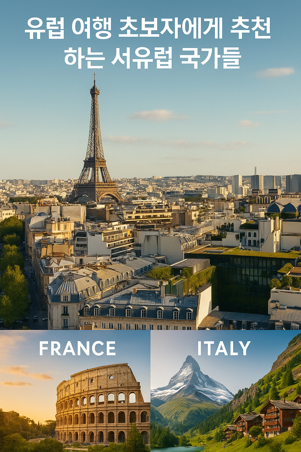 유럽 여행 초보자에게 추천하는 서유럽 국가들