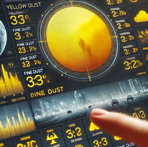 전국 미세먼지 농도 및 황사 예보 실시간 확인하기