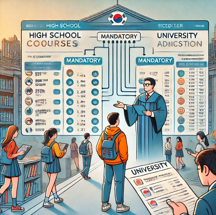 고교학점제에서 필수이수학점이 입시에 미치는 영향에 대한 이미지
