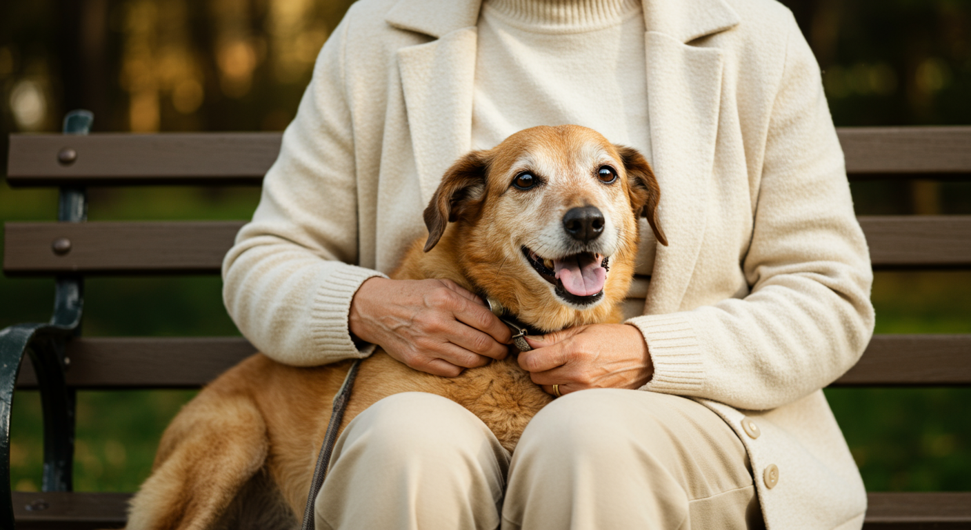 강아지와 사람이 함께 나이 들어가는 모습