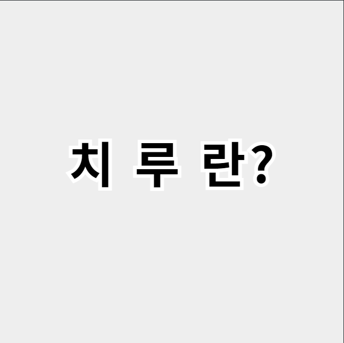 치루란?