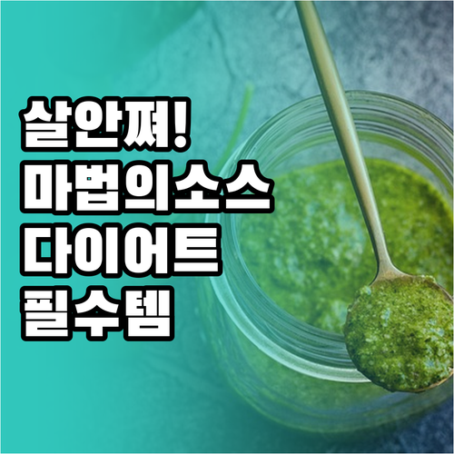 저칼로리 다이어트 소스 선택법과 인기..
