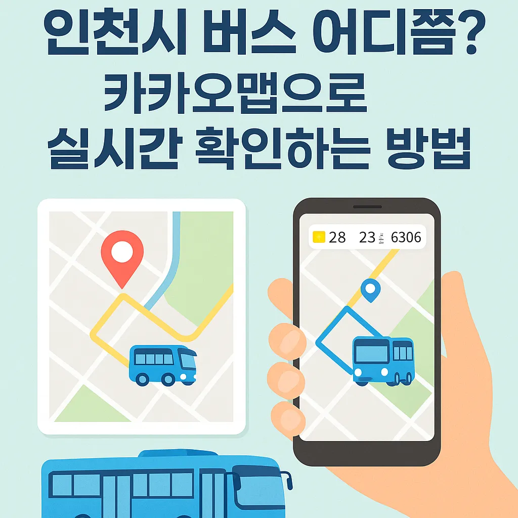 인천시 버스 카카오맵으로 실시간 확인
