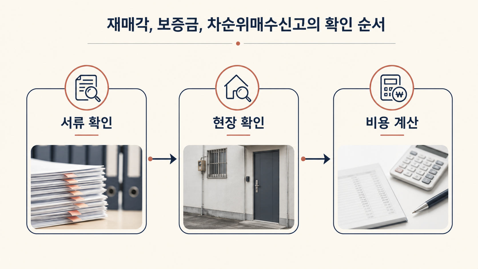 재매각부터 차순위매수신고까지의 경매 검토 순서