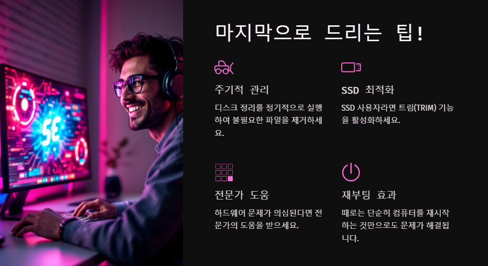 윈도우11에서 100% 디스크 사용 문제 해결하는 법