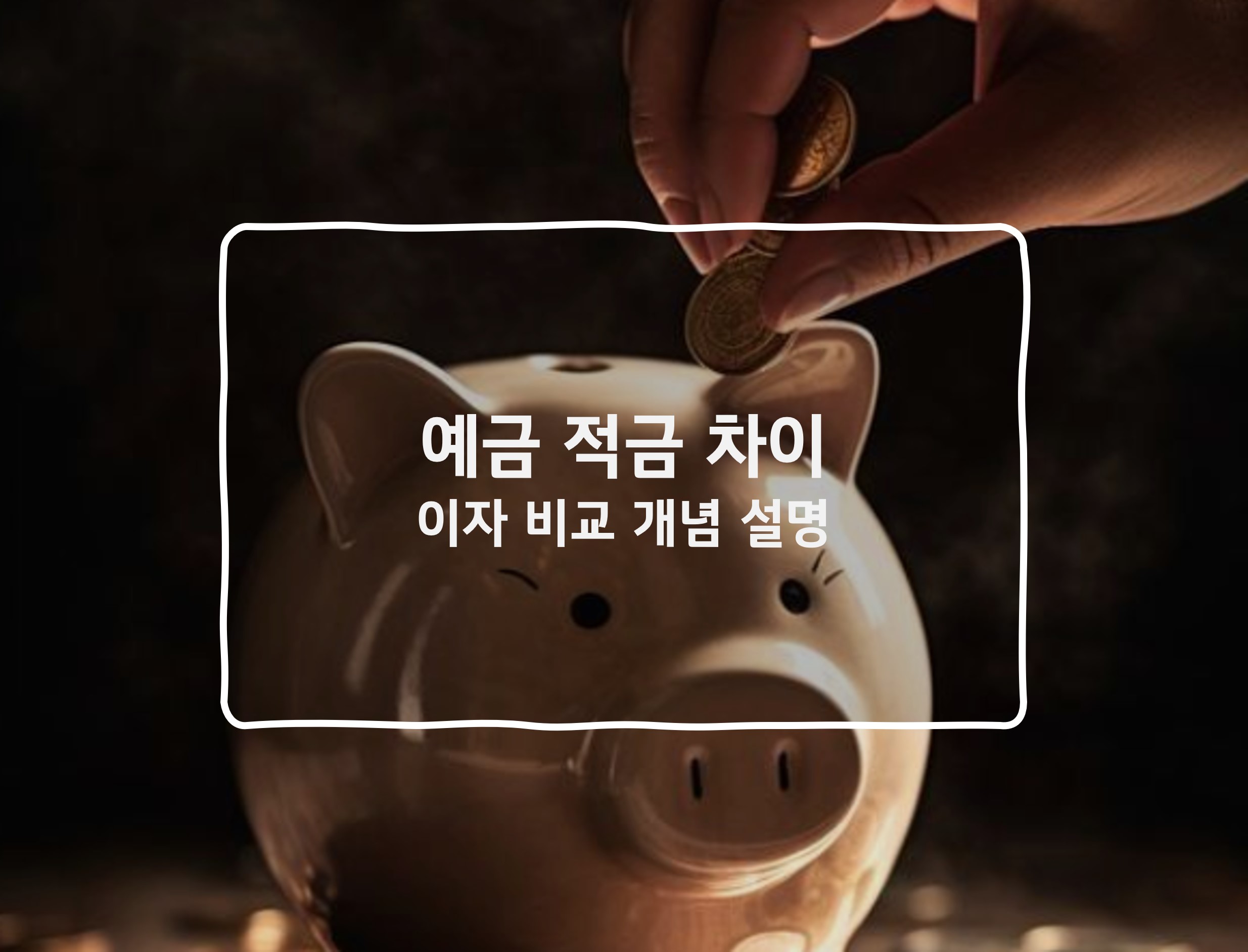 예금 적금 차이