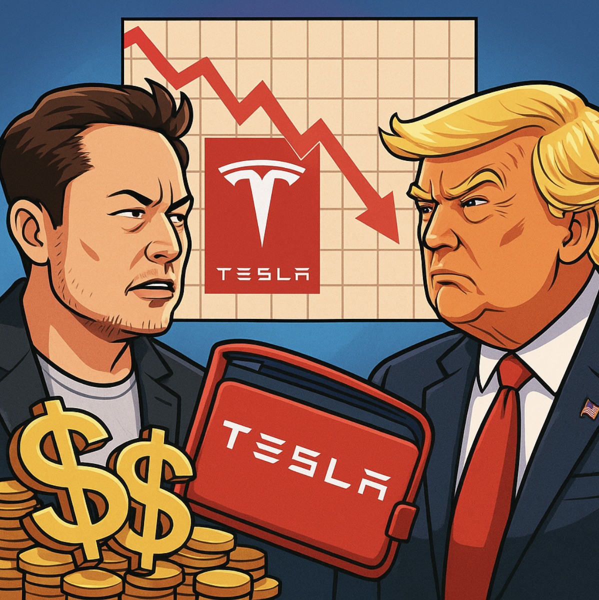 테슬라 트럼프 충돌