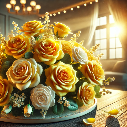 노란장미꽃 이미지