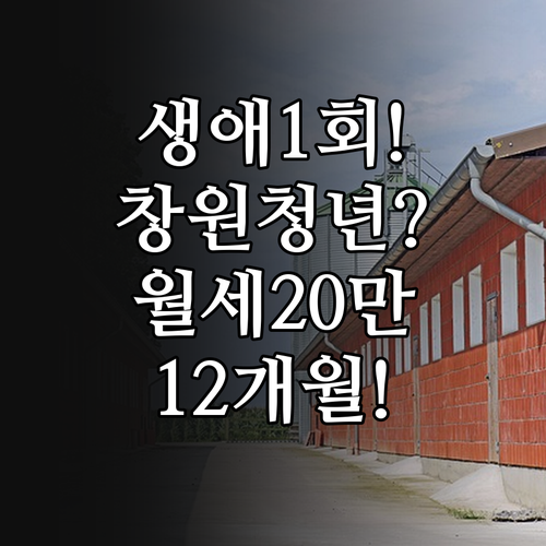 창원 청년월세 지원 생애 1회 최대 ..