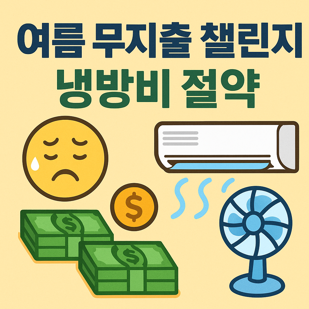 ☀️ 여름 무지출 챌린지 실전 루틴! 냉방비 절약하고 생활비 줄이는 법
