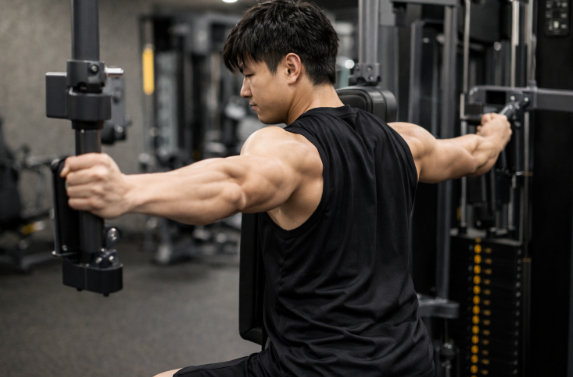 리버스 펙덱 플라이 하는 남성 ai