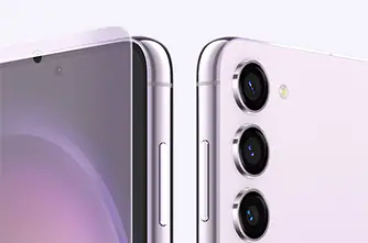 s23의 측면 디자인 둥글게 되어 있어 그립감이 좋다.