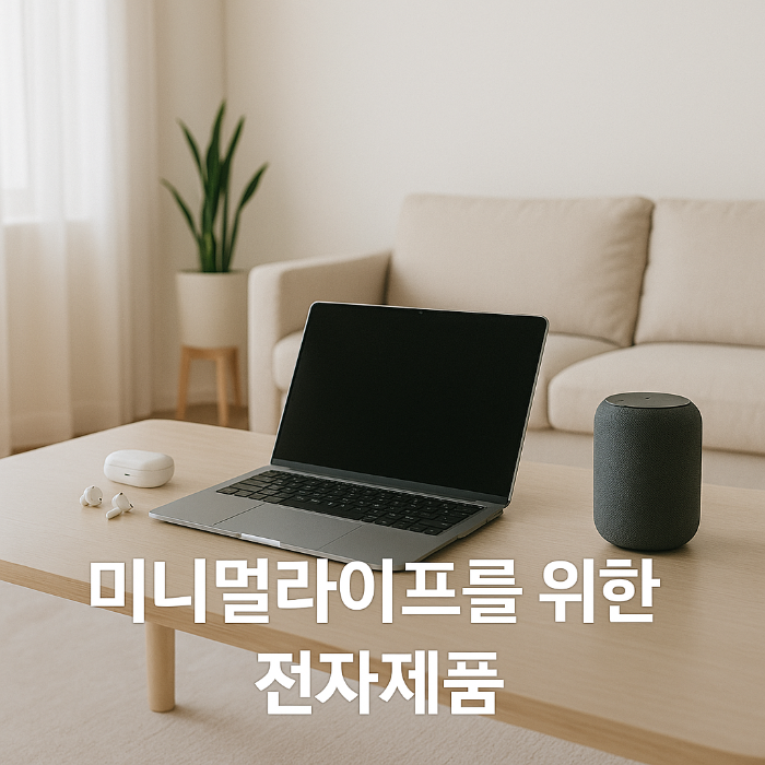 미니멀 라이프를 위한 필수 전자제품 추천