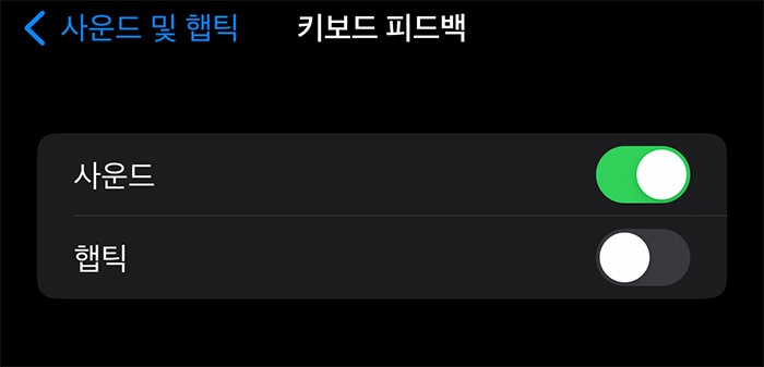 아이폰-키보드-피드백