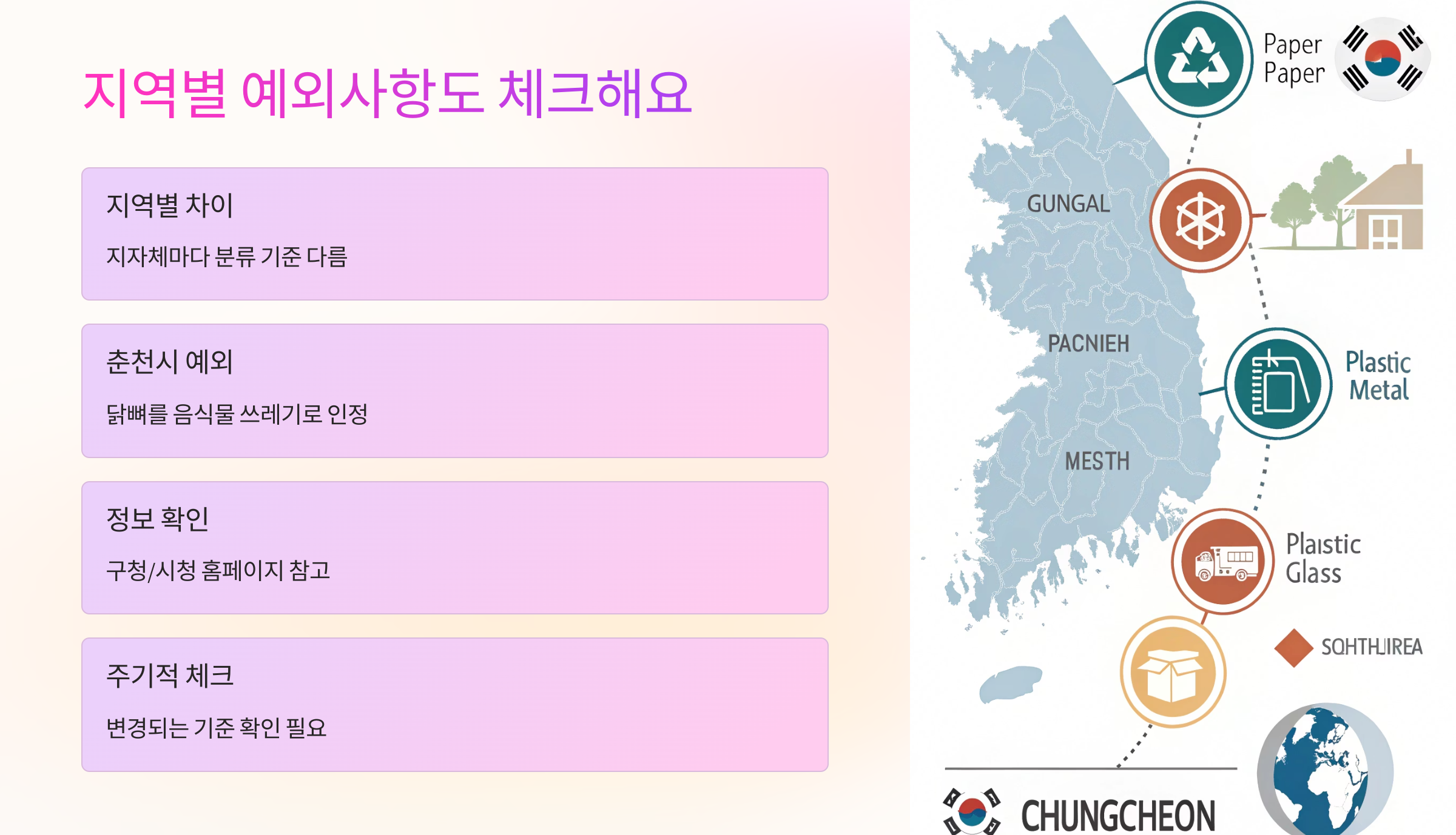 📌 지역별 예외사항도 체크해요