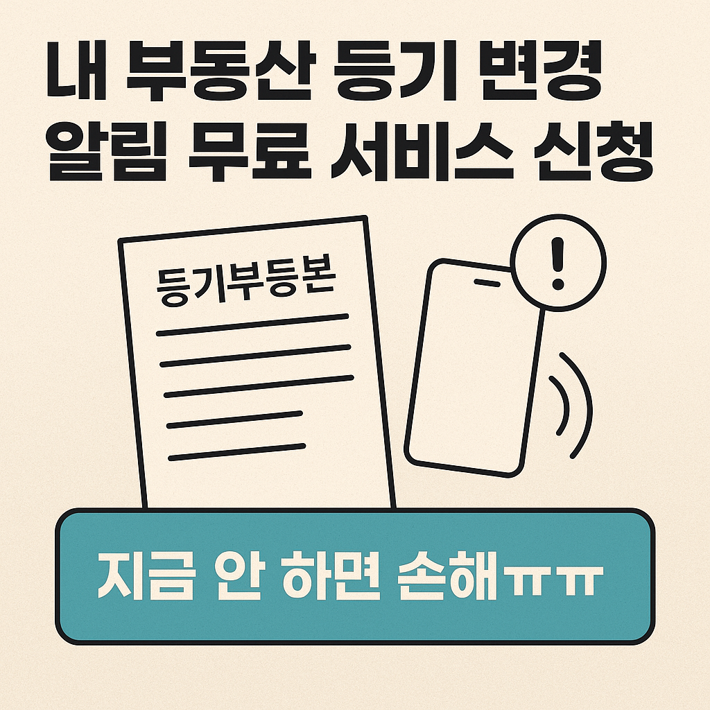 내부동산 등기 변경 알림 무료 서비스 신청법-썸네일