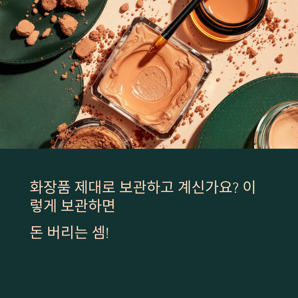 화장품 보관 실수로 피부 망치는 이유