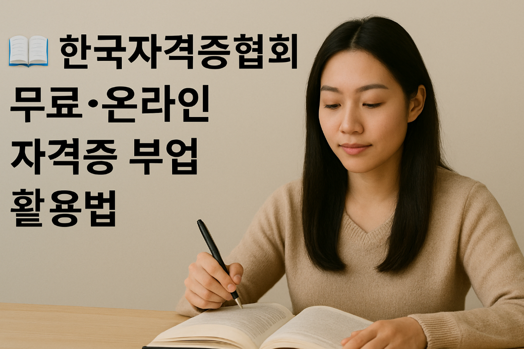한국자격증협회｜무료&middot;온라인 자격증 부업 활용법