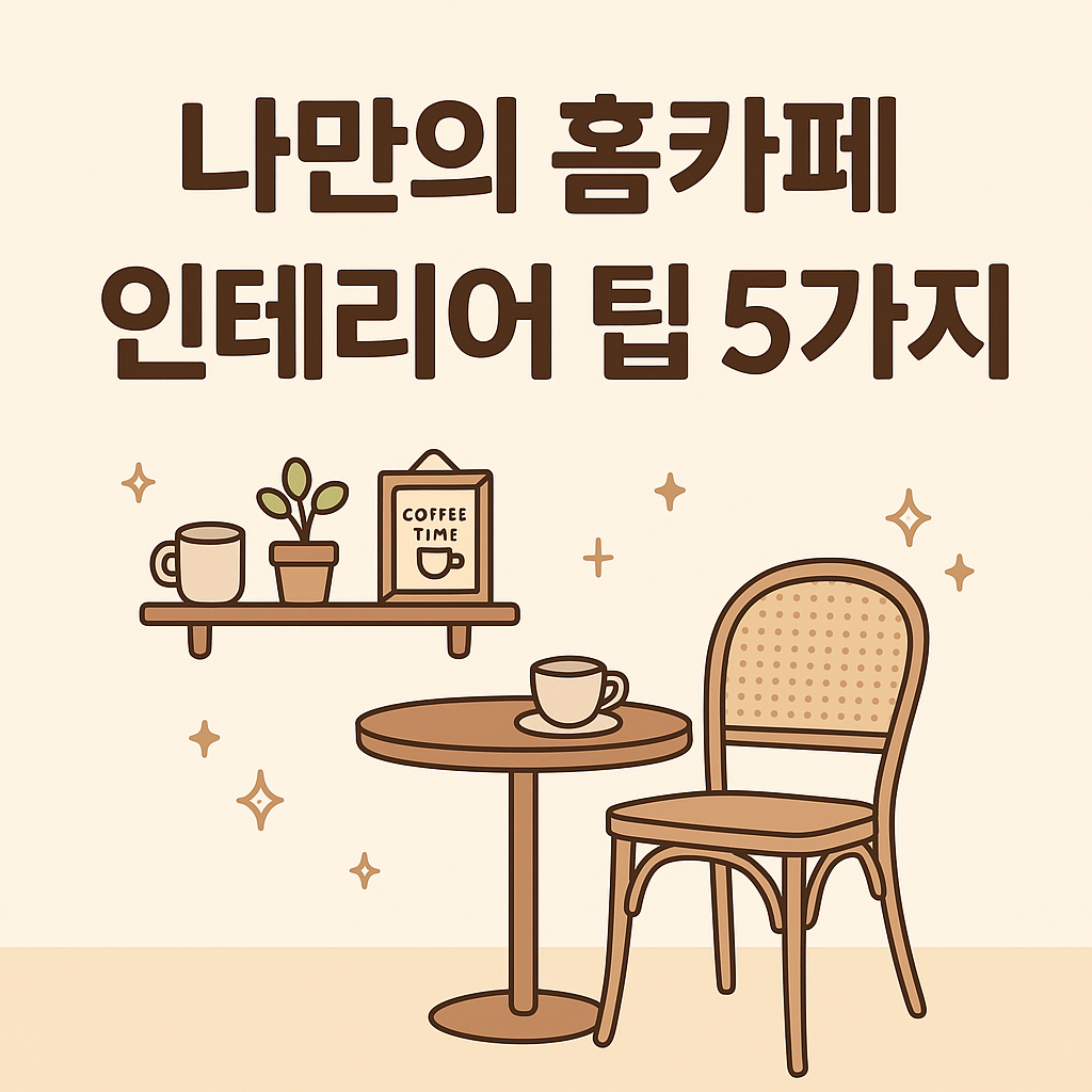 나만의 홈카페 인테리어