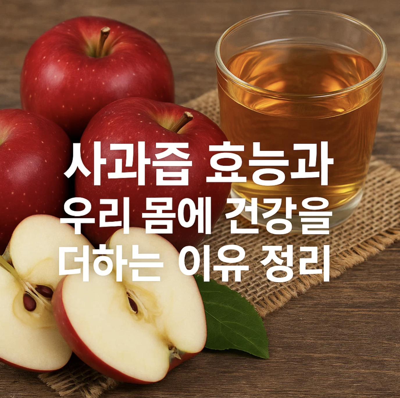 사과즙 효능과 우리 몸에 건강을 더하는 이유 정리