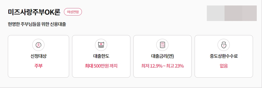 미즈사랑 주부대출