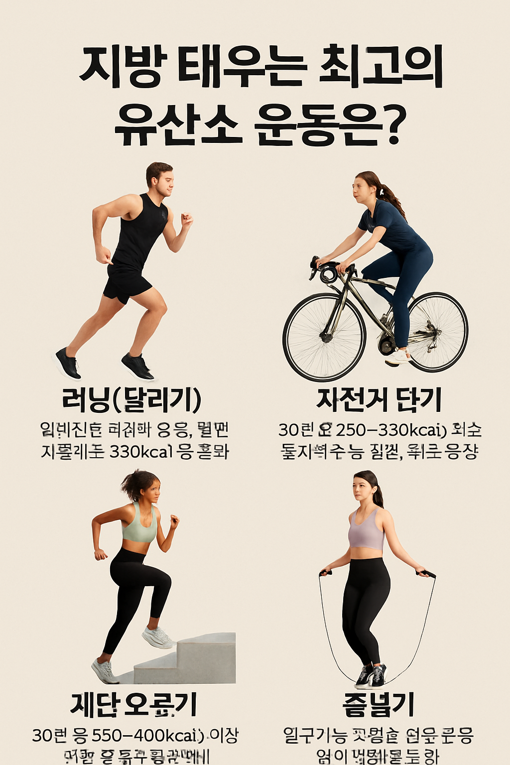 지방 태우는 최고의 유산소 운동은? 체지방 감량에 효과적인 운동 가이드