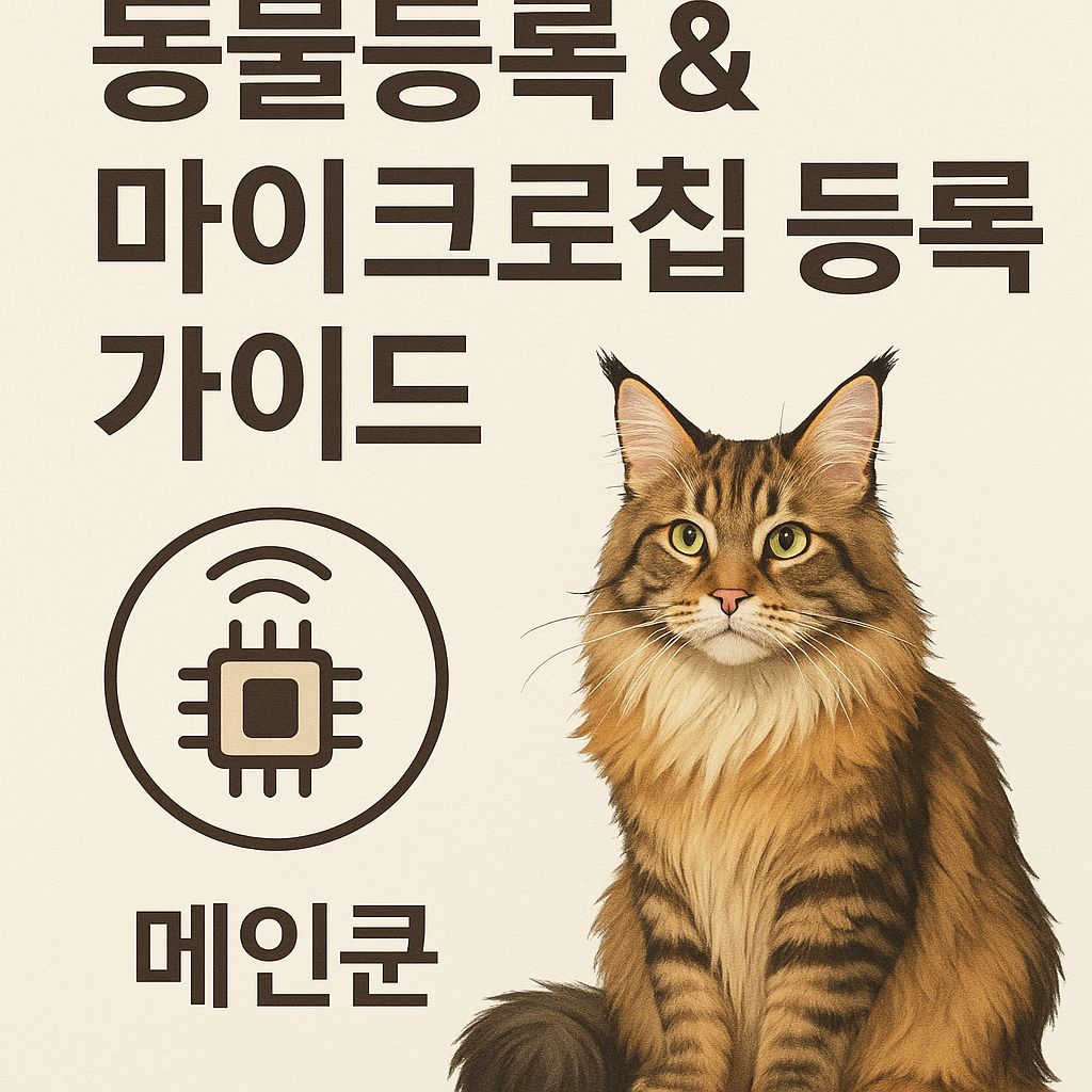메인쿤 고양이 동물등록