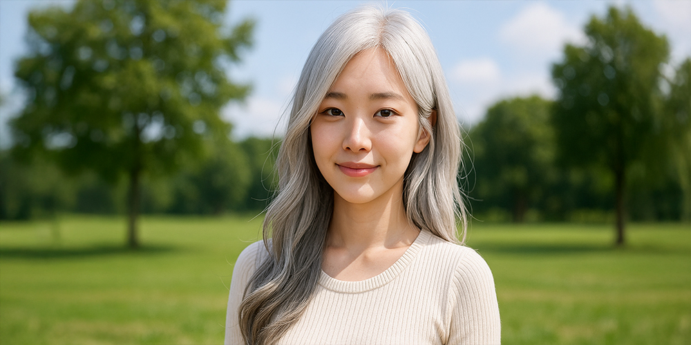 흰머리가 난 사람