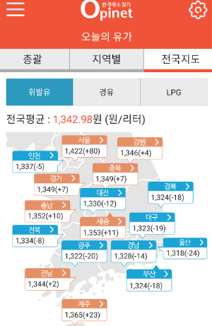 주유소 가격비교 사이트 