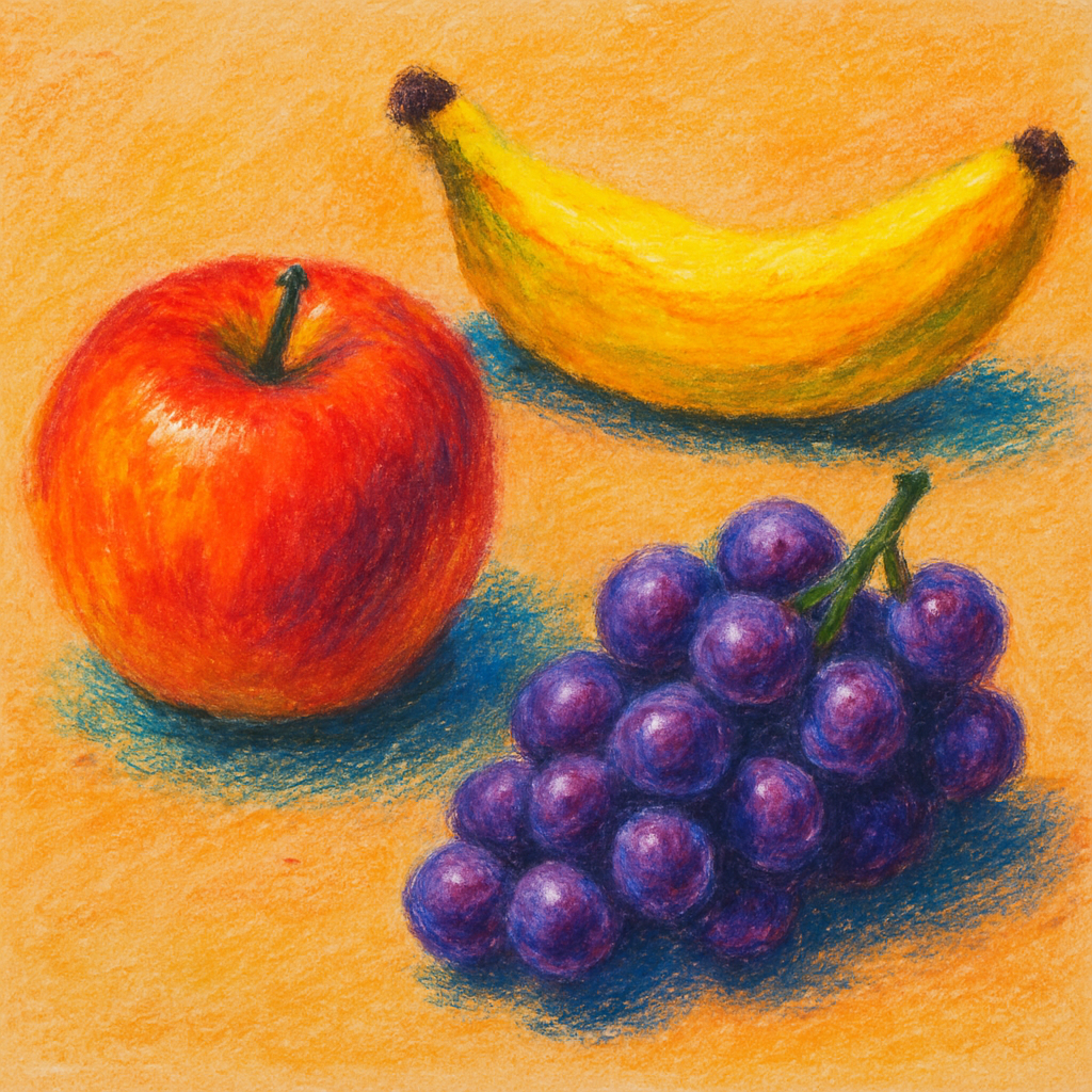 오일파스텔 정물화