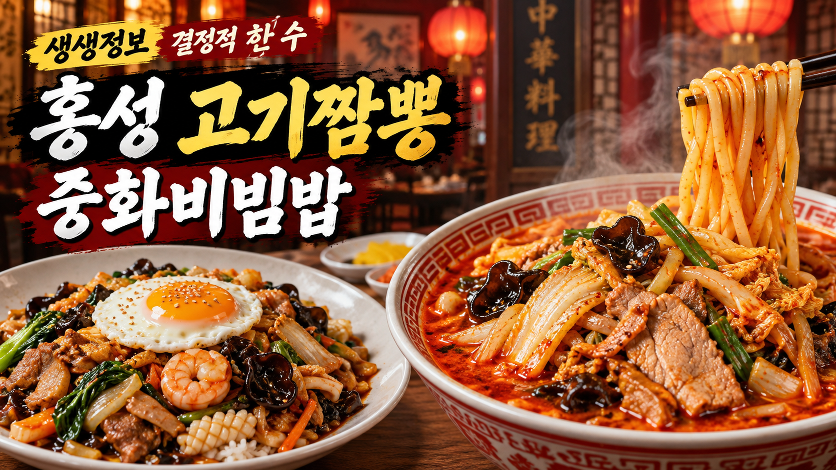 생생정보 결정적한수 홍성 고기짬뽕
