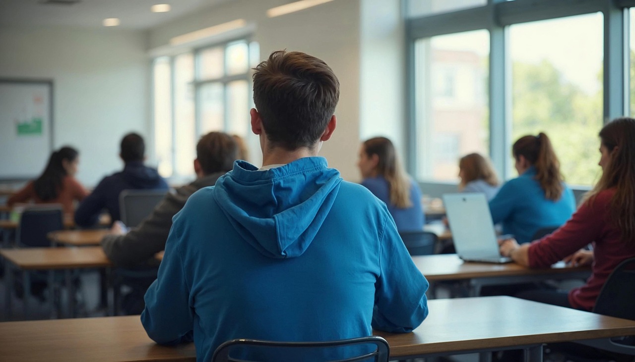 공부하는 학생들