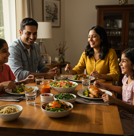 식사 중 물은 적당히 마시는 것이 좋습니다