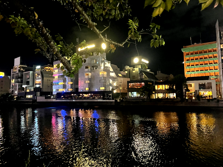 후쿠오카 나카강 야경2 