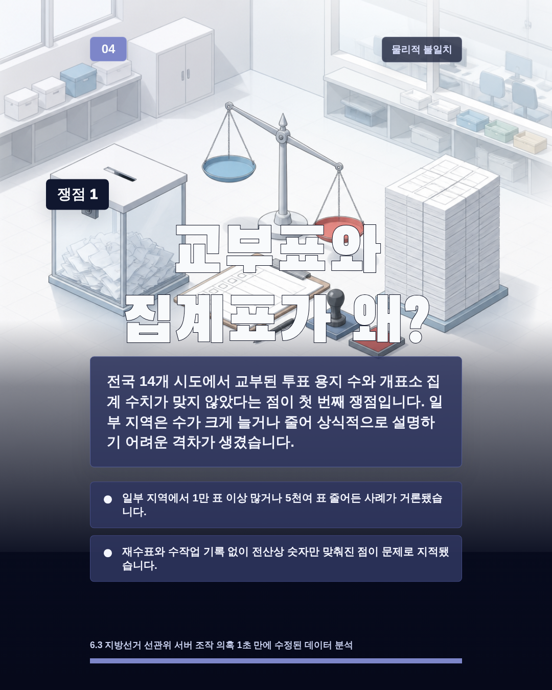 교부표와 집계표가 왜?