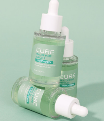 김정문 알로에 피부진정 모공케어 큐어크림 수분 포어앰플 후기!