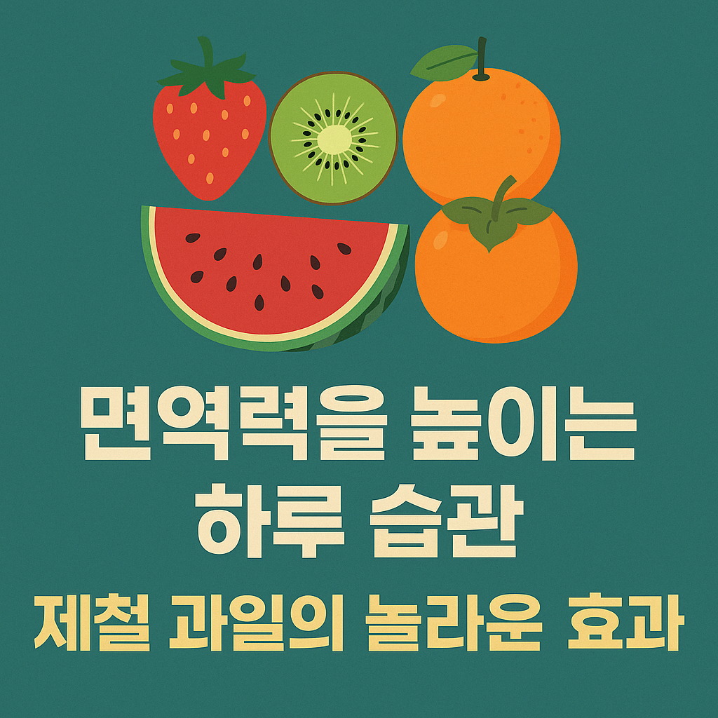 하루 습관 제철 과일의 놀라운 효과