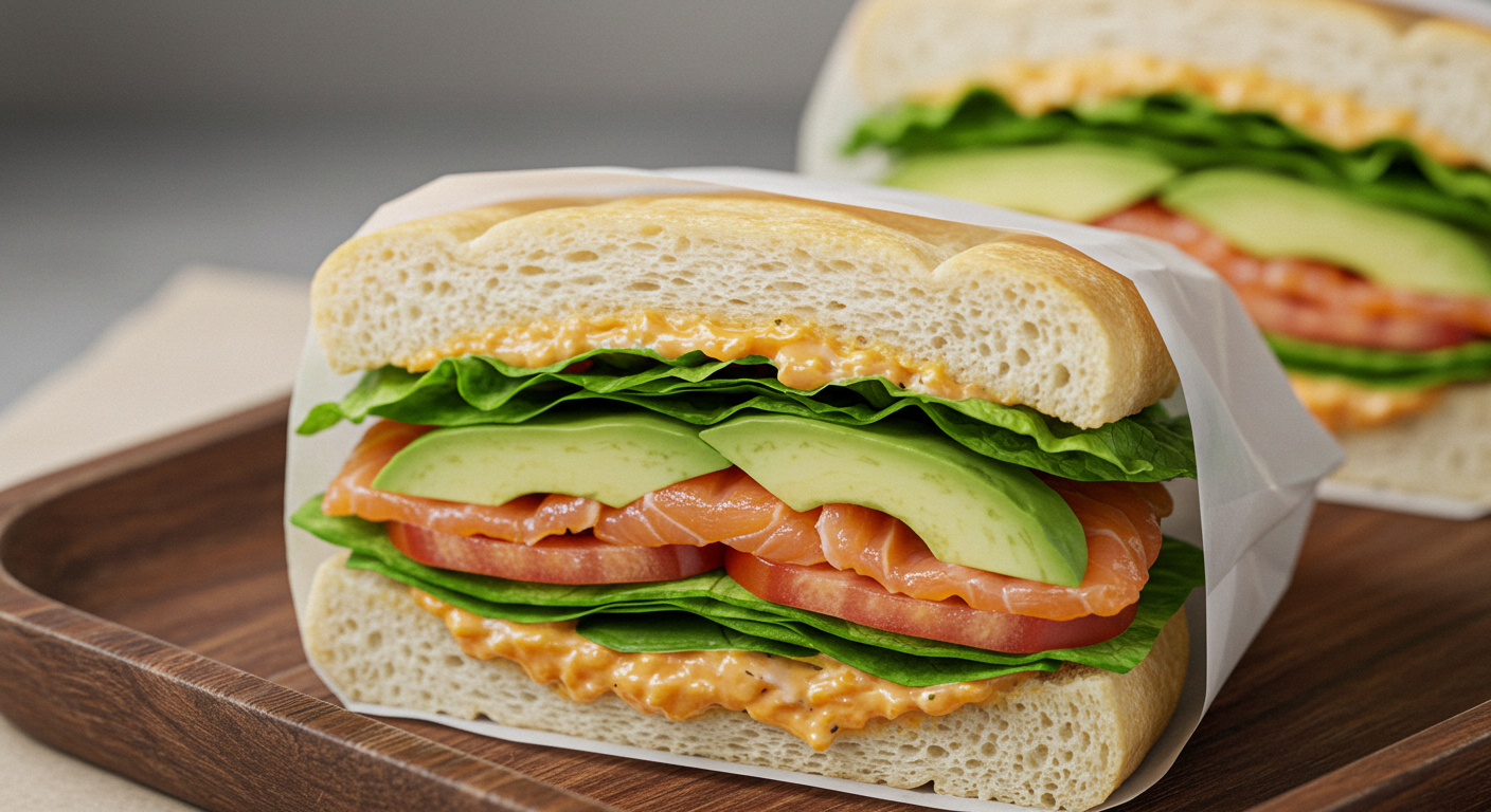 아보카도 연어 샌드위치