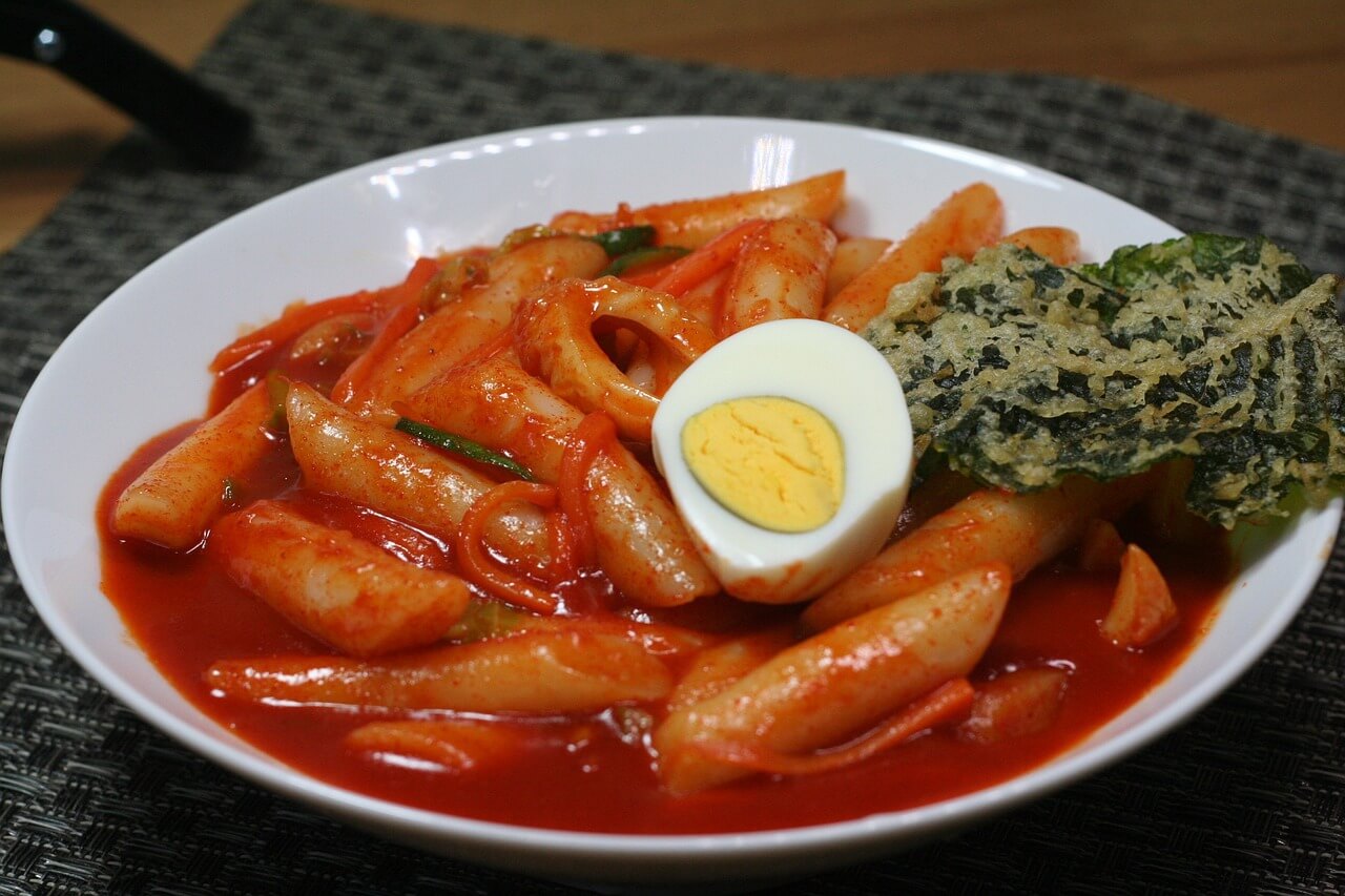 떡볶이 계란 김말이