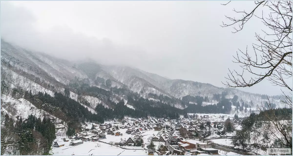 폭설이 내린 경치