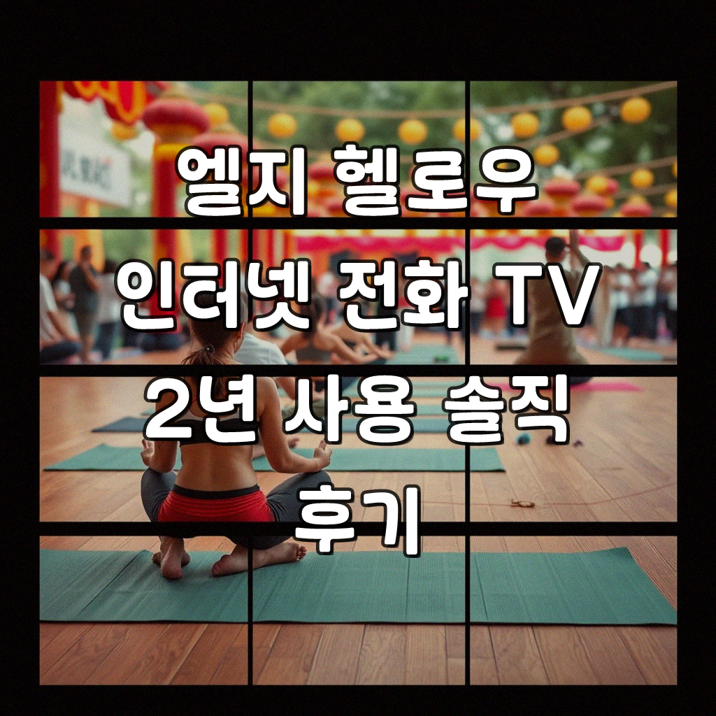엘지 헬로우 인터넷 전화 TV 결합, 2년 사용 후기
