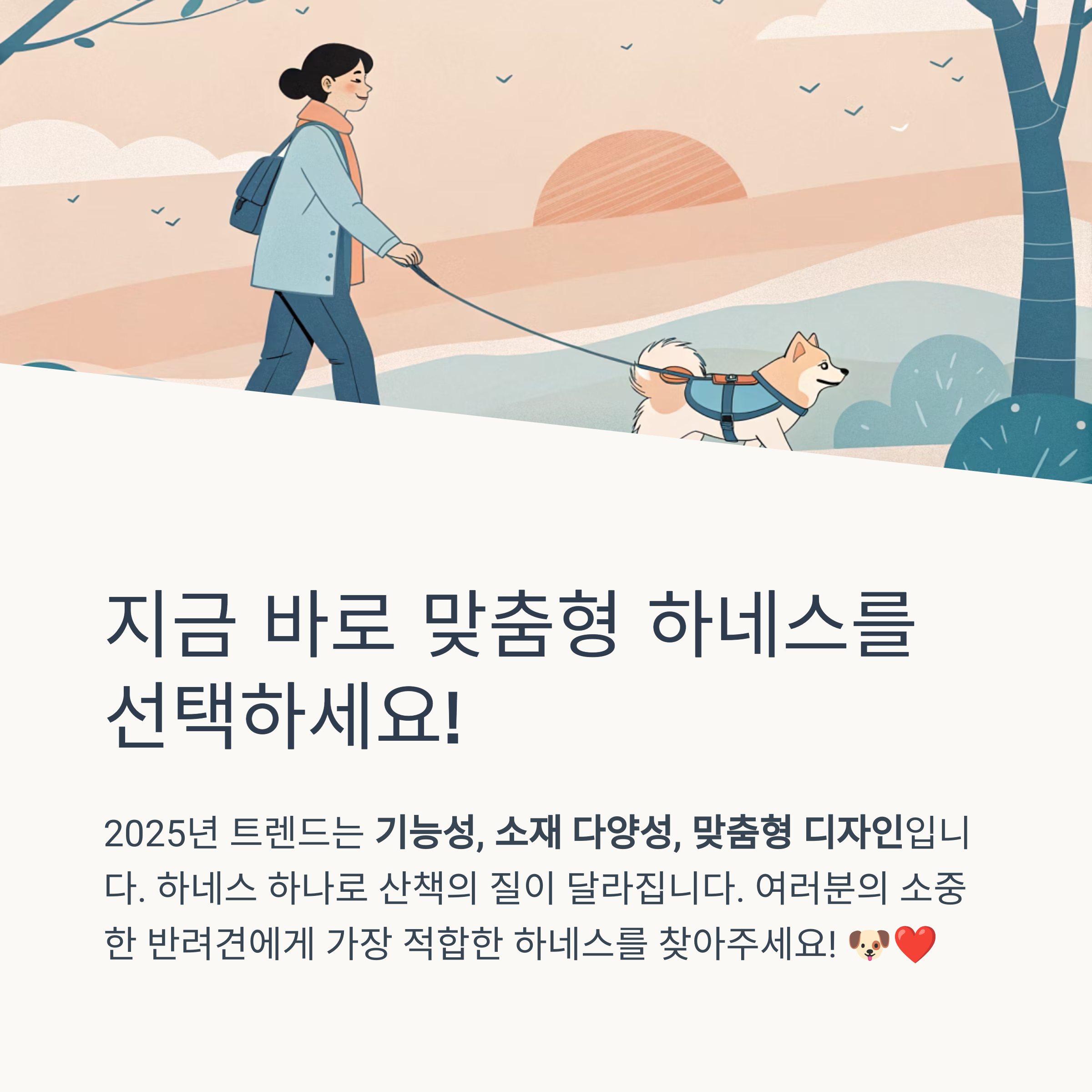 지금 바로 맞춤형 하네스를 선택하세요