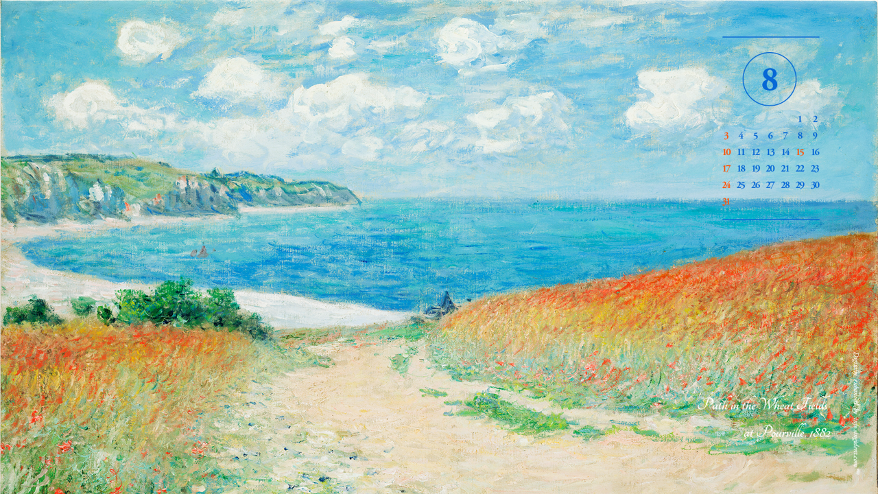 03 푸르빌의 밀밭 길 A - 2025년8월 노트북배경화면