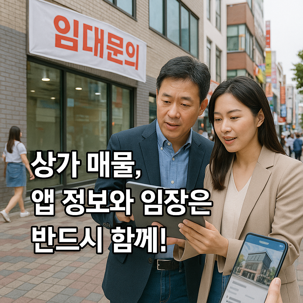 상가 매물 확인과 임장을 함께하는 투자자